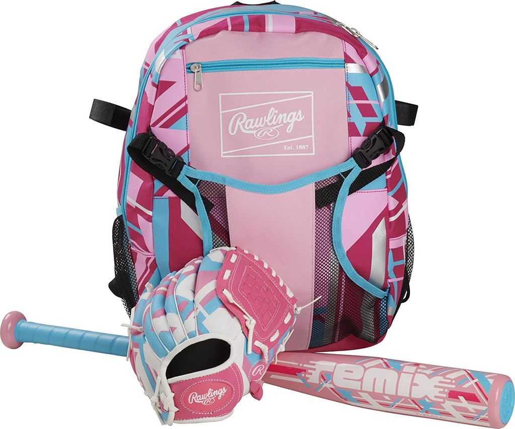 Rawlings Remix T-Ball/Coach Pitch Batting Gloves | Boys & Girls Size Youth Xs | Pink