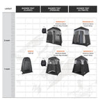 Kingcamp Shower Tent, Portable Privacy Tent Outdoor Camping 1/2 Room Toilet Tents With Shower Bag & Dressing Room For Travel Bea
