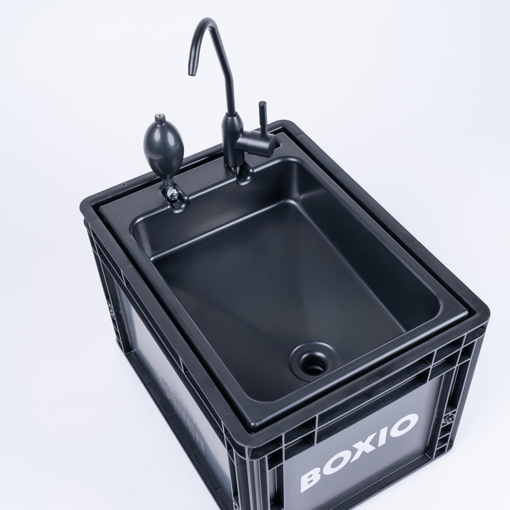 Boxio Wash Portable Sink - Convenient Camping Sink Solution! Compact With Unique Design, Separate Canister, Lightweight Mobile S