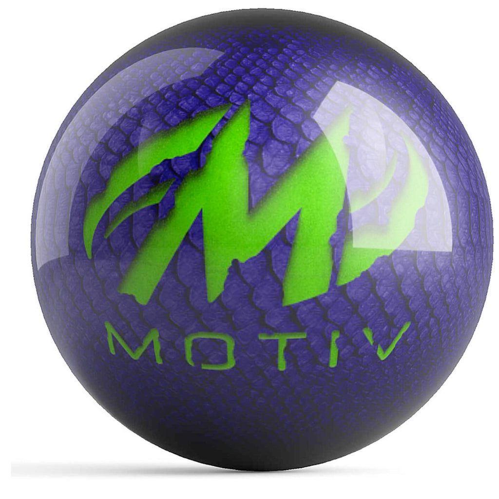 On The Ball Bowling Motiv Primal Spare Ball Purple/Lime Undrilled - Made Of Polyester - Made (14)