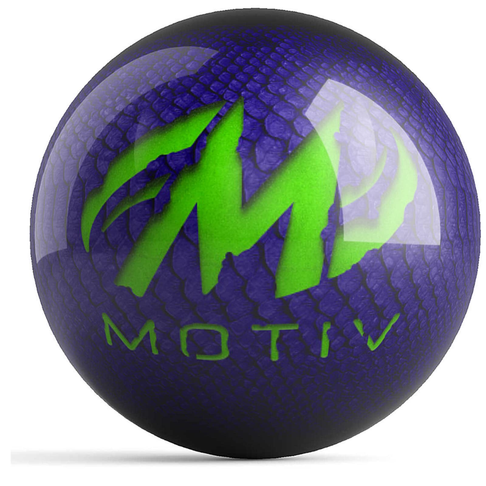 On The Ball Bowling Motiv Primal Spare Ball Purple/Lime Undrilled - Made Of Polyester - Made (14)