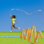 30 Pieces Gymnastics Wands Dancing Dance Ribbons Streamers Ribbon 6.6 Feet Artistic Rainbow Twirling Ribbons For Gymnastics Part