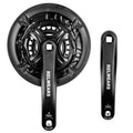 Relwears Bike Crankset 42-34-24T for 3x7/8/9 Speed Gears Square Taper Set 170MM Crank Arm for Mountain Bike