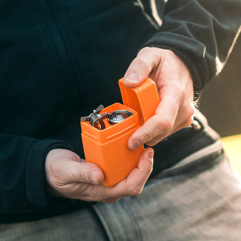 Mallome Backpacking Stove - Portable Camping Stove - Small Backpack Camp Stove Single Burner For Propane Butane Isobutane Fuel C