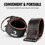 Dmoose Weight Lifting Belt For Men Genuine Leather For Men And Women, 4 Inch Wide, Adjustable Buckle, 5Mm Thick For Weightliftin
