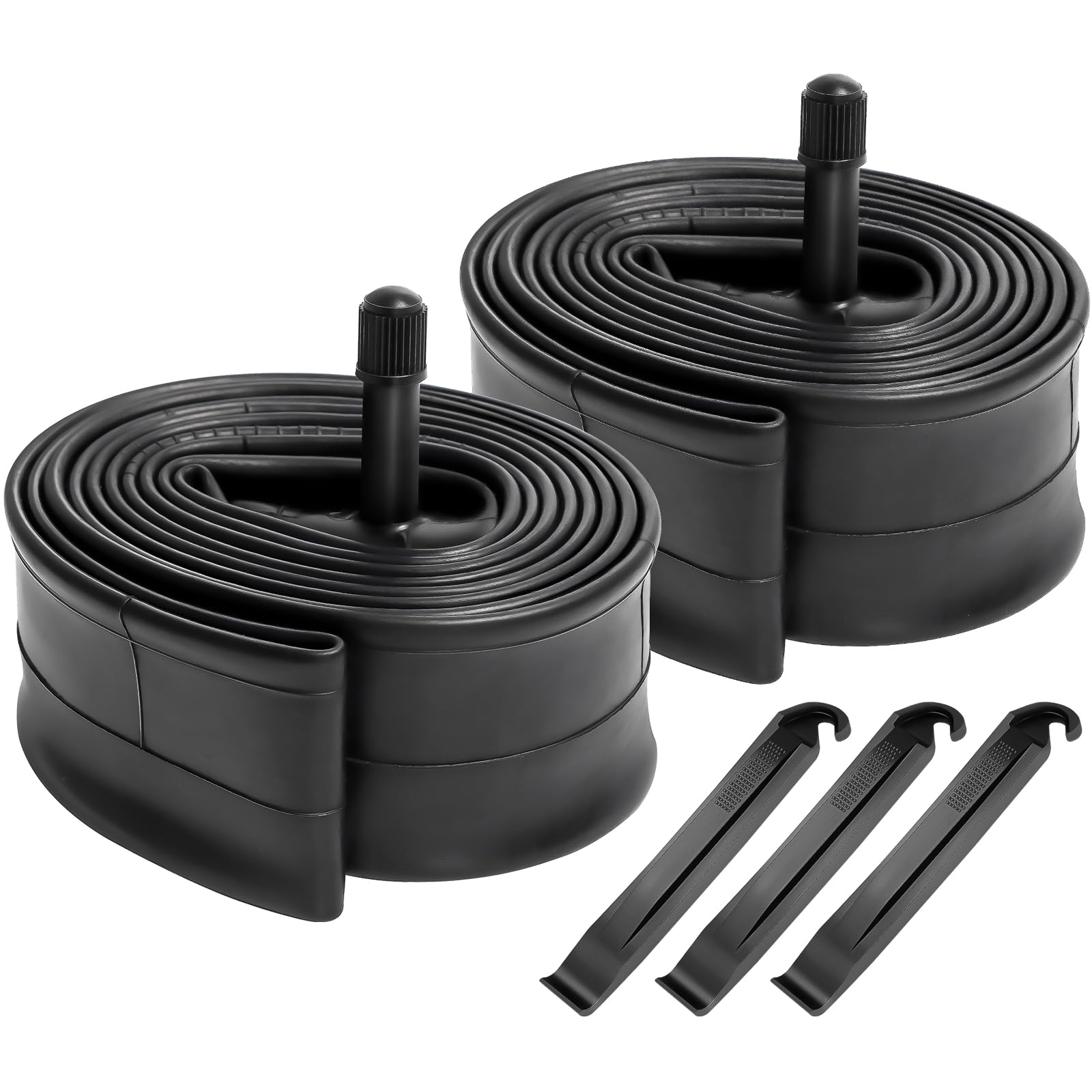 2-Pack 24'' Bike Tubes 24X1.75/1.95/2.125 Av32Mm Schrader Valve 24'' Bicycle Tubes Compatible With 24X1.75 24X1.90 24X1.95 24X2.