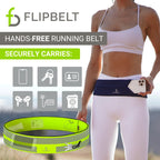Flipbelt Reflective Running Belt Reflective Neon Yellow, Medium