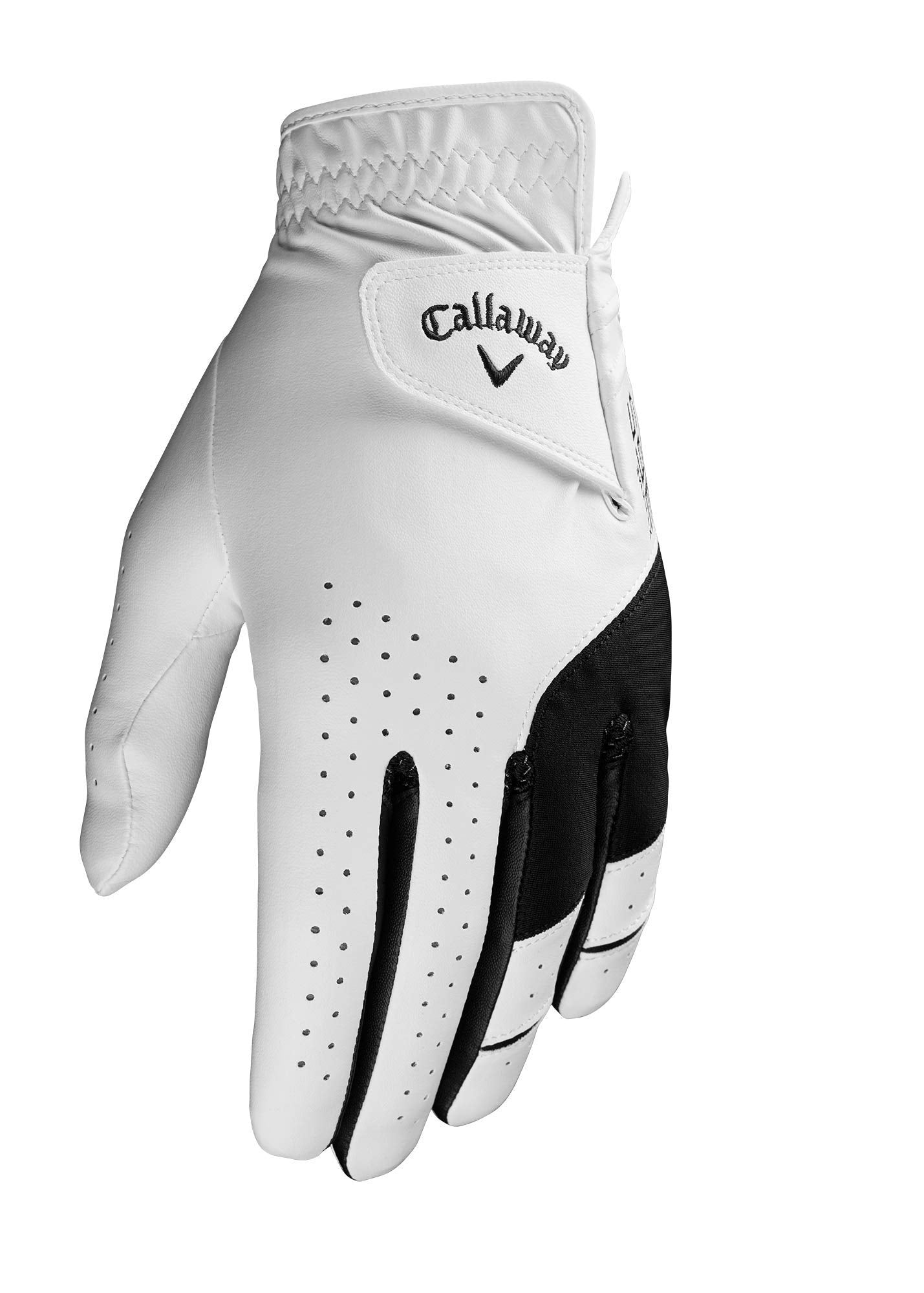 Callaway Golf Weather Spann Glove (Worn On Right Hand, Standard 2019, Small, White (2-Pack))