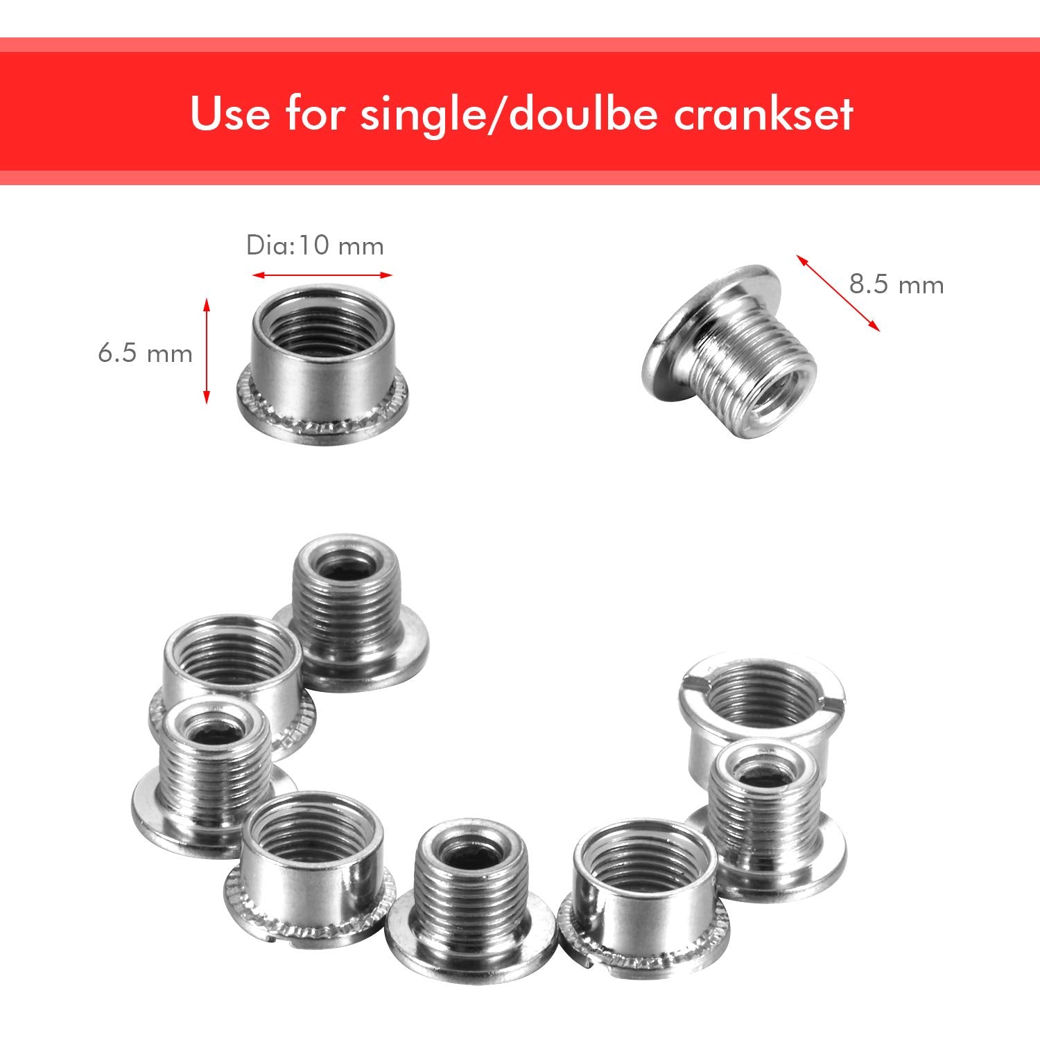 Boao Chainring 104 Bcd 32T 34T 36T 38T Narrow Wide Single Chain Ring With 4 Pieces Sprocket Bolts For Road Bikes, Mountain Bikes