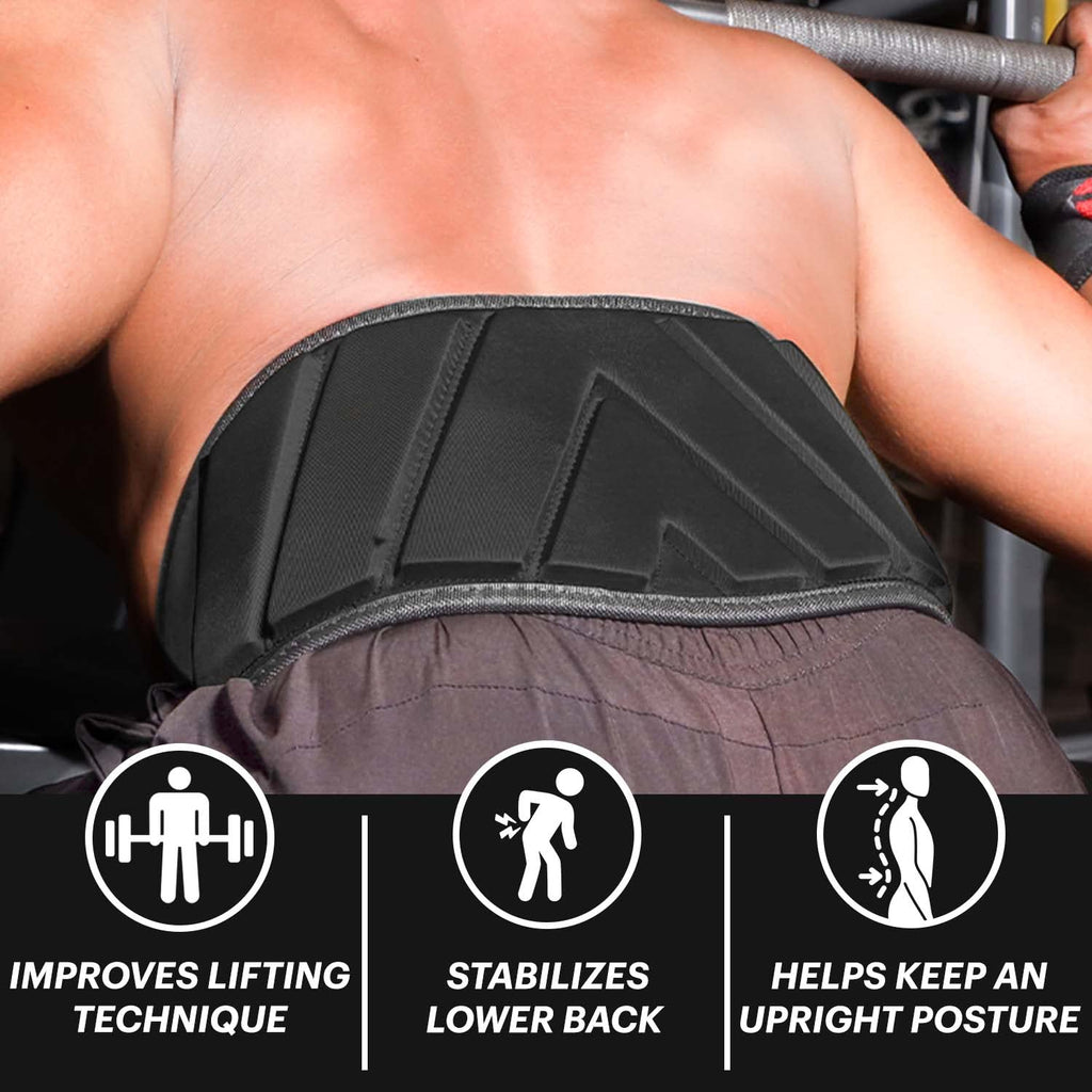 Dmoose Strength Olympics Squat Belts For Men And Women - 6 Inch Auto-Lock Weight Lifting Back Support, Workout Back Support For