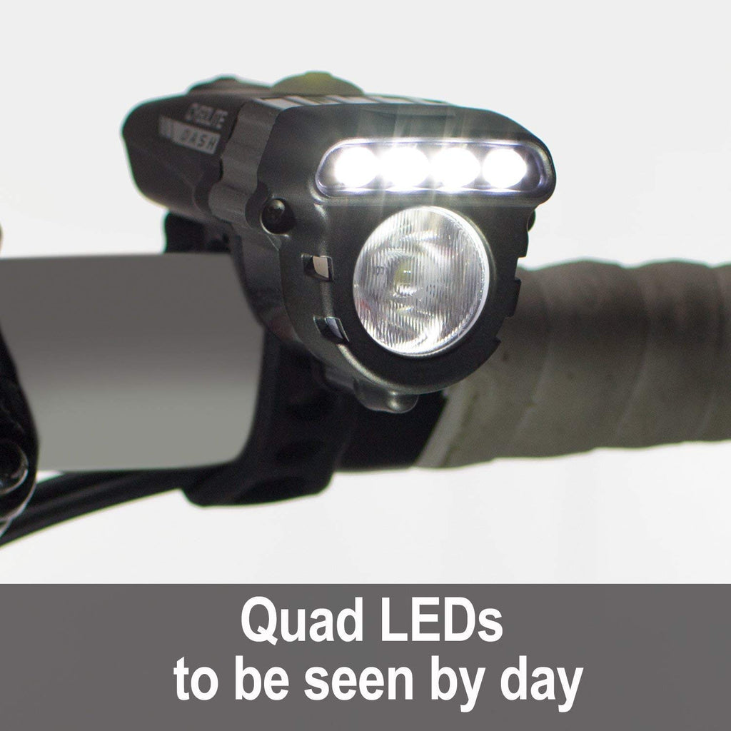 Cygolite Dash Pro 600 Lumen Headlight & Hotrod 50 Lumen Tail Light Usb Rechargeable Bicycle Light Combo Set