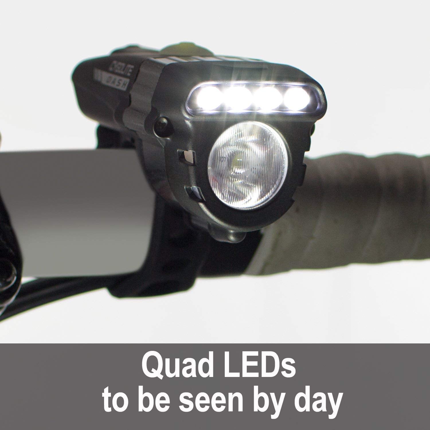 Cygolite Dash Pro 600 Lumen Headlight & Hotrod 50 Lumen Tail Light Usb Rechargeable Bicycle Light Combo Set