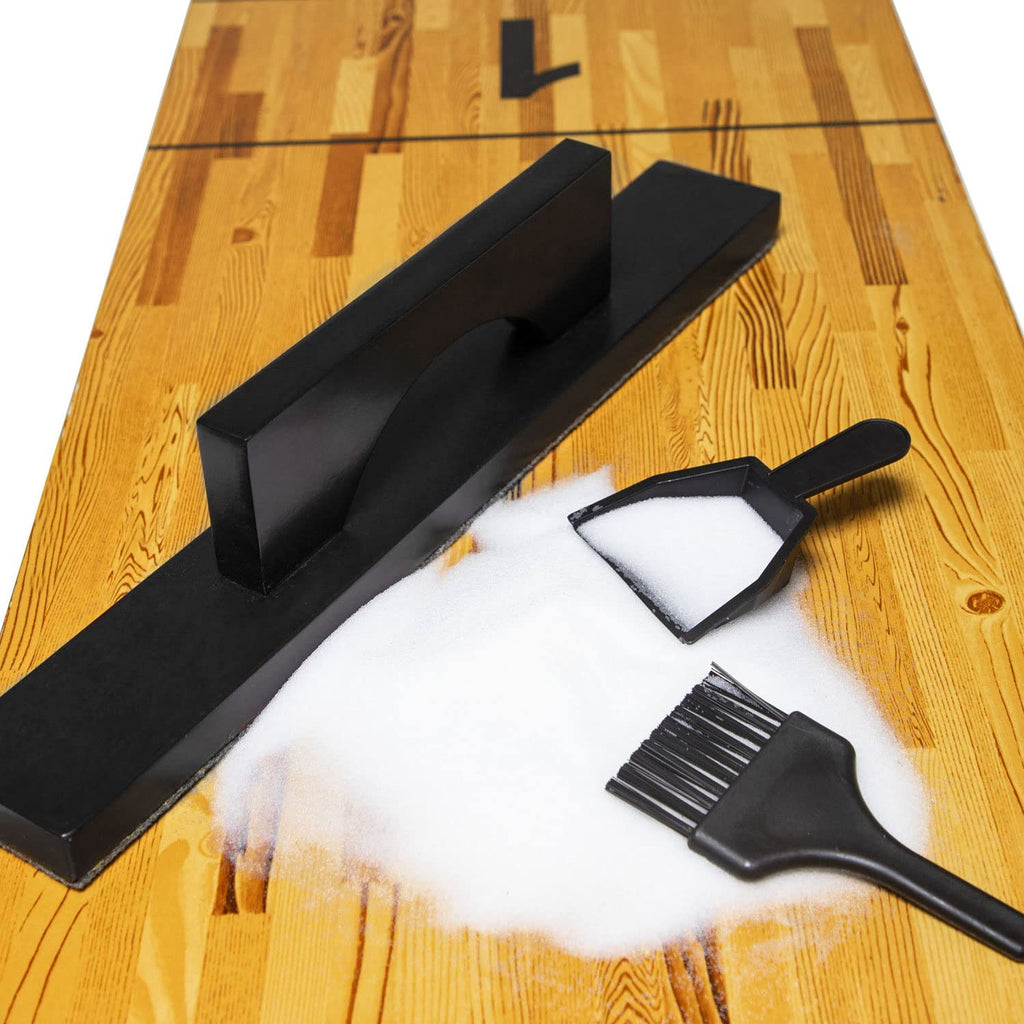 Ydds Shuffleboard Wax With Brush Set With Shuffleboard Sand Slow Speed, Shuffleboard Table Brush, Mini Dustpan And Brush For Shu