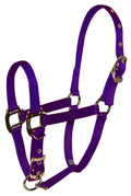 Hamilton Pet & Equine Hamilton 3/4 Nylon Adjustable Chin Horse Halter, Weanling, Purple