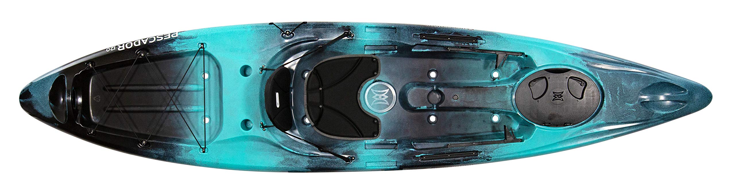Perception Pescador 12 | Sit on Top Fishing Kayak with Front Storage Well | Large Rear Storage and Dual Rod Holders | 12 | Dapp