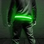 Bseen Led Running Waist Belt - Usb Rechargeable Reflective Glowing Led Waistband For Runners, Joggers, Walkers, Pet Owners, Cycl