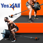 Yes4All 360 Swivel T-Bar Row Platform - Landmine Handle Attachment, Fits 1 Standard Bar And 2 Olympic Bar - Orange