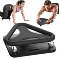 SYGNIUS Abdominal & Core Coaster Strength Workout Trainer, Ab Wheel Roller Exercise Machine with Knee Mat for Home Gym Workout F