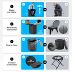 Pankay Camping Toilet With Pop Up Privacy Tent, X Large Portable Toilet Potty For Adults, Outdoor Camping Shower Tents Changing