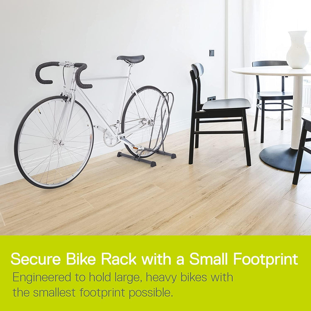 Single Bike Stand Floor by Delta Cycle (2-Pack) - Tool-Free Adjustable Bike Racks for Mountain, Fat Tire, Road Bikes, Freestandi