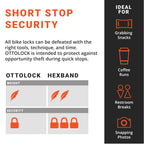 Ottolock Combination Bike Lock  Lightweight & Compact  Theft Deterrent For Quick Stops  Cycling, E-Mobility, & Outdoor Gear (Ott