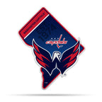 Rico Industries Nhl Washington Capitals State Shape Shape Cut Pennant - Home And Living Room D  Cor - Soft Felt Ez To Hang