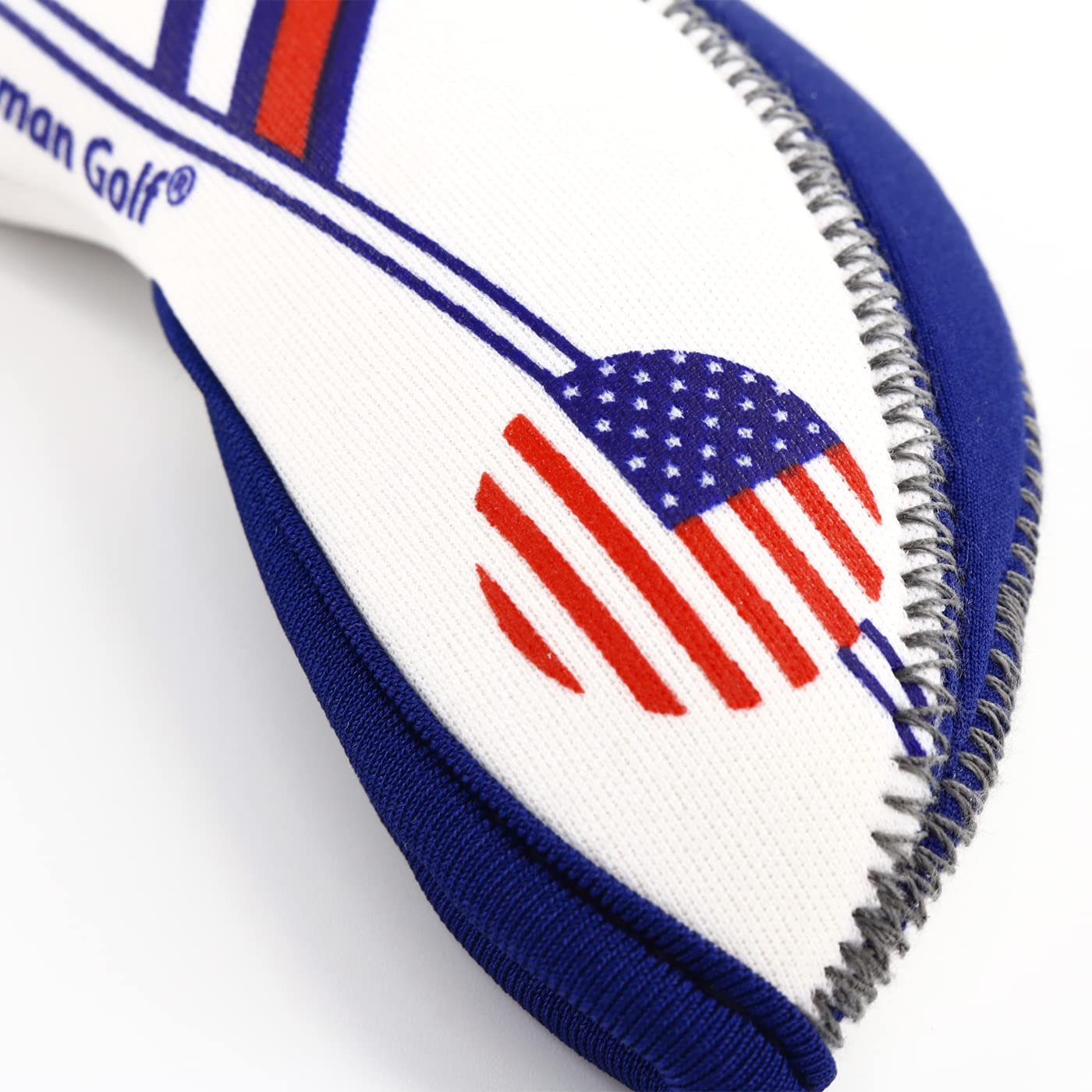 Craftsman Golf Wider Openings Us Flag Neoprene Golf Club Head Cover Wedge Iron Protective Headcover For Most Brand Standard Iron