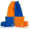 Play Platoon Professional Cornhole Bags - Set of 8 Regulation All Weather Two Sided Bean Bags for Pro Corn Hole Game - 4 Orange 