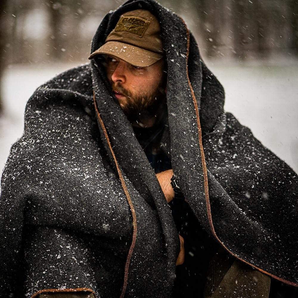 Arcturus Military Wool Blanket - 4.5 Lbs, Warm, Heavy, Washable, Large 64'' X 88'' - Great For Camping, Outdoors, Survival & Eme