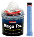 Tourna Mega Tac Extra Tacky Overgrip, Blue (30-Pack) (MT-30-XLB)