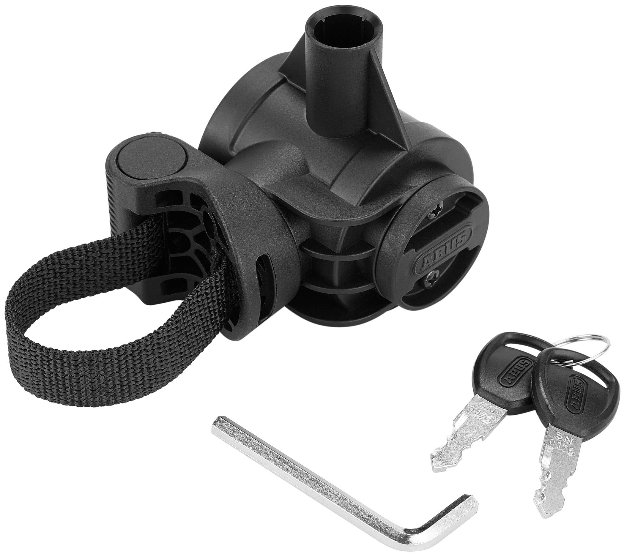 Abus U-Lock 440A Ush Alarm - Bicycle Lock With Mount And Alarm Function Security Level 8-230 Mm Shackle Height, Black