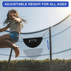Toymis Trampoline Basketball Hoop, Breakaway Rim For Dunking Trampoline Basketball Attachment With Mini Basketballs Trampoline A