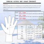 Omgear Neoprene Gloves Diving Wetsuit Gloves 3Mm Glued Anti-Slip Flexible Thermal With Adjustable Waist Strap For Snorkeling Scu