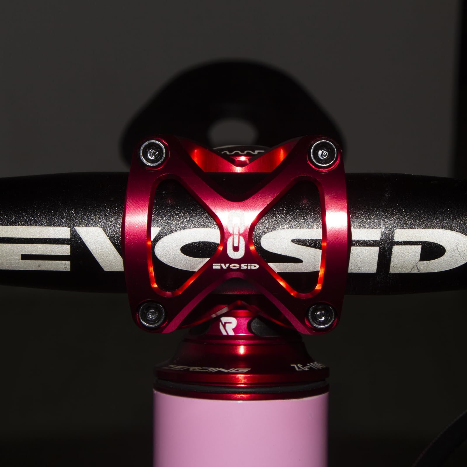 Evosid Mtb Stem 31.8 Stem Mountain Bike Stem Mountain Bike Handlebar Stem For Most Bike Road Bike Mtb Bmx (Black) (Red)