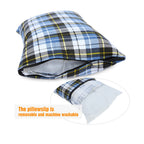 Redcamp Outdoor Camping Pillow Lightweight, Flannel Travel Pillow Cases, Removable Pillow Cover