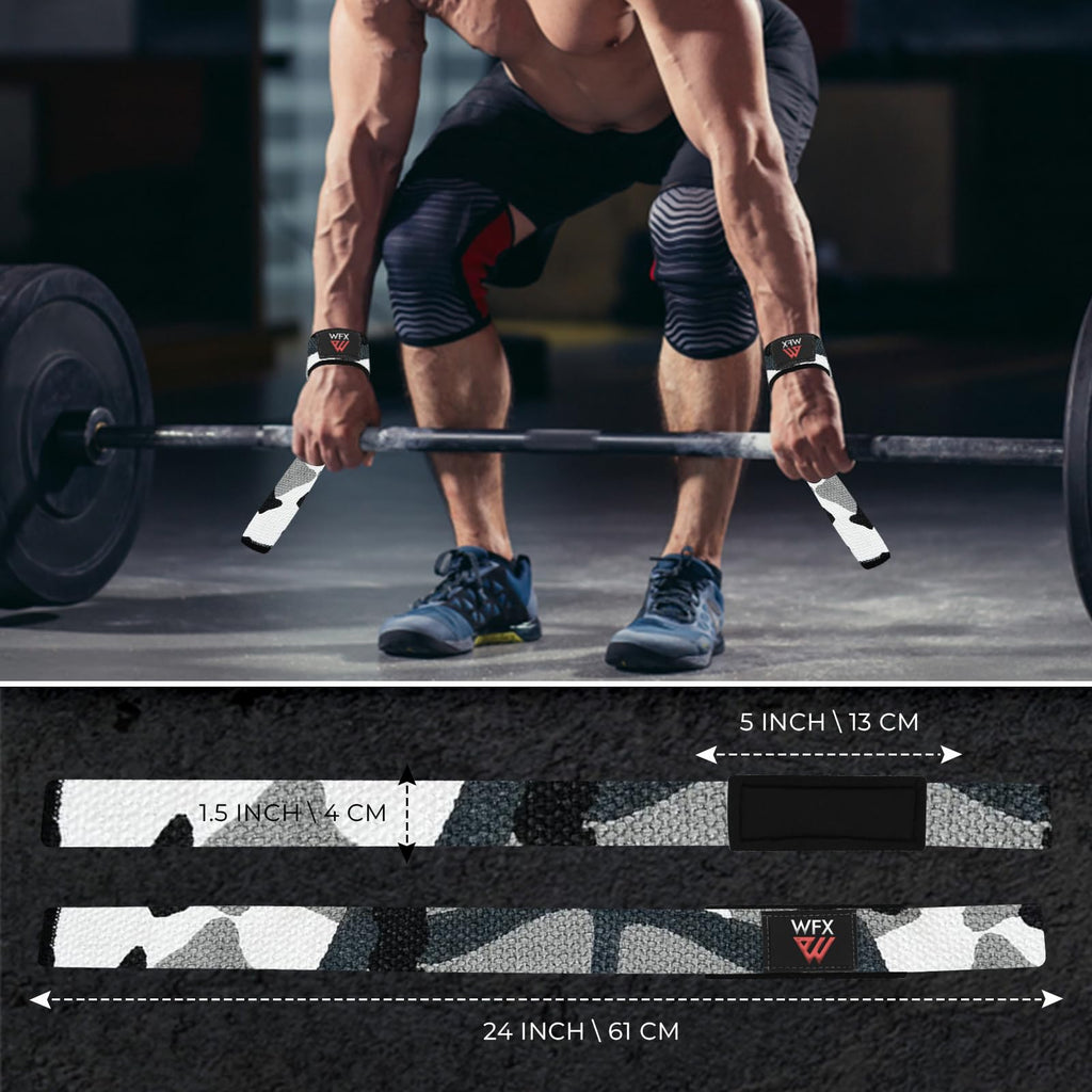 Weight Lifting Straps Wrist Support Padded Neoprene Gym Cross Training Hand Bar Weightlifting Straps Fitness Bodybuilding Power