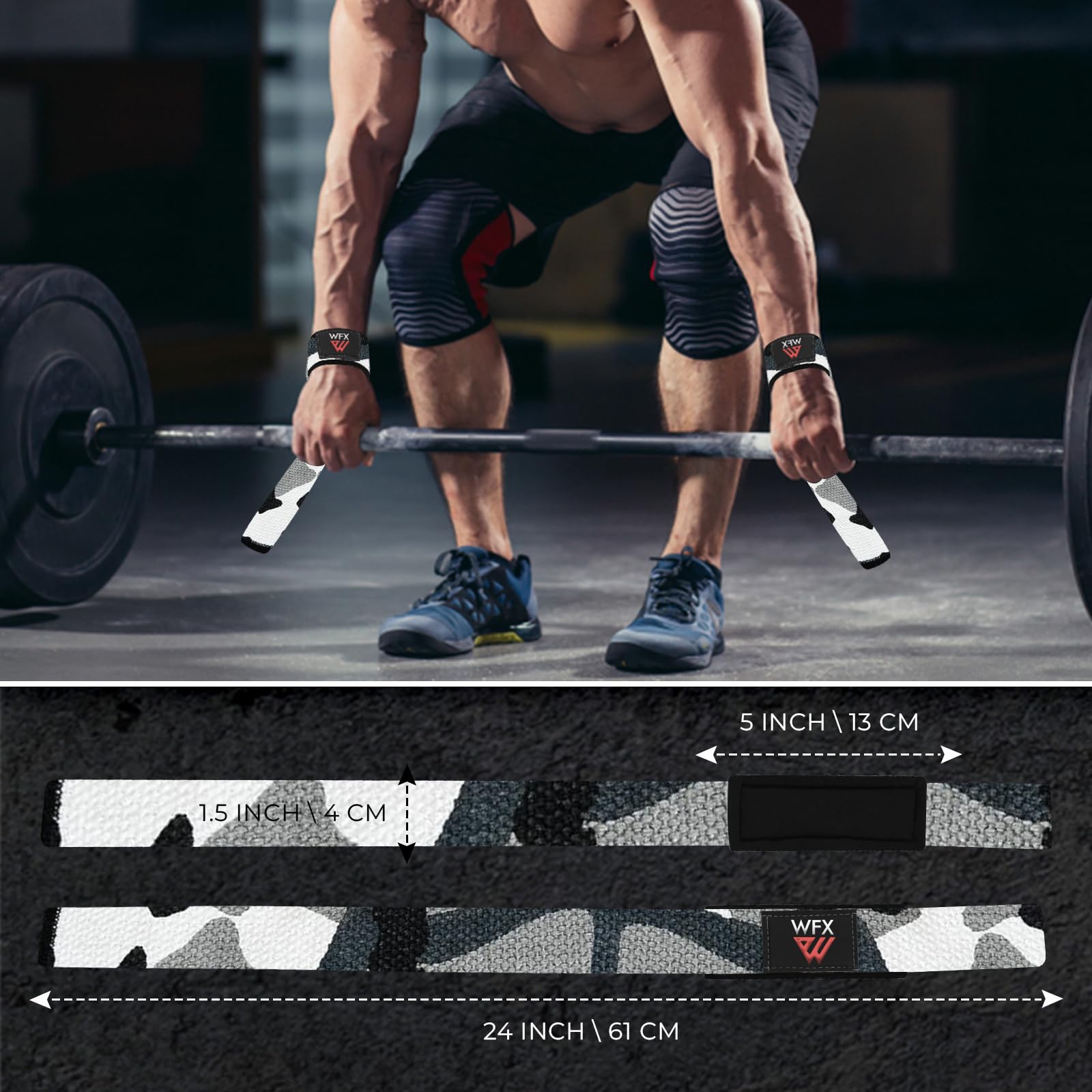 Weight Lifting Straps Wrist Support Padded Neoprene Gym Cross Training Hand Bar Weightlifting Straps Fitness Bodybuilding Power