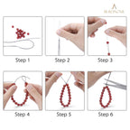 Beadnova 06Mm Bracelet String Clear Craft Wire Stretch String Cord For Jewelry Making Beading Thread Elastic String Cord (100M)