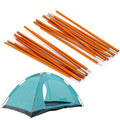 2Pcs Aluminum Alloy Tent Pole Support Replacement Accessory For Camping Hiking, 142 Inch/Pc (Style 1)