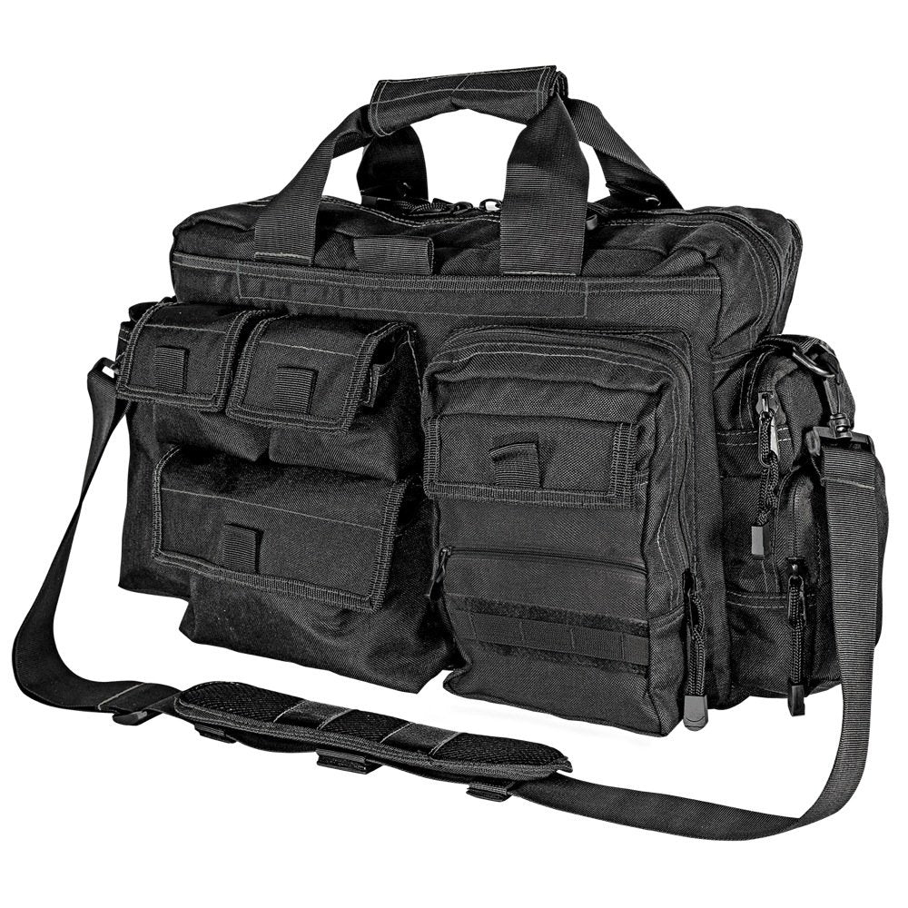 Kilimanjaro 910122 Kiligear Tectus Tactical Elite Concealed Carry Bag Briefcase, Black