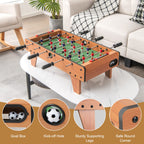 Giantex 27'' Foosball Table, Easily Assemble Wooden Soccer Game Table Top W/Footballs, Indoor Table Soccer Set For Arcades, Game