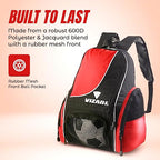 Vizari Solano Soccer Sport Backpack – Red