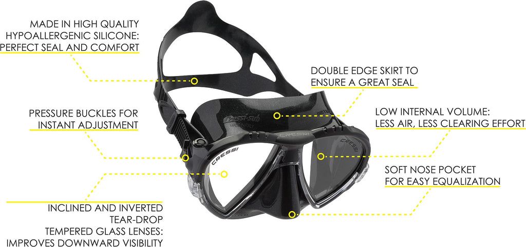 Cressi Lince & Supernova Dry, Clear/Pink