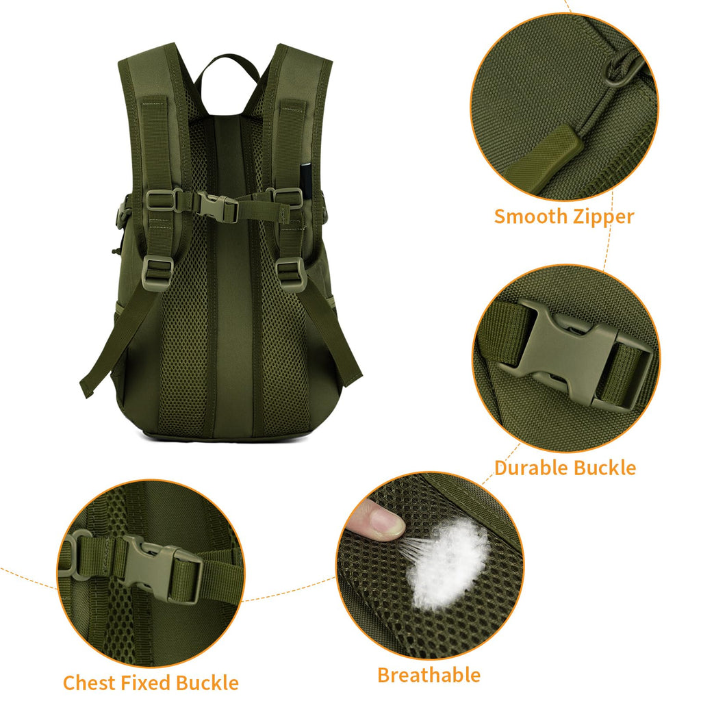 Huntvp 10L/20L/30L Tactical Backpack Military Molle Backpack Rucksack Gear Tactical Assault Pack For Hunting Camping Trekking (1