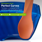 Humangear Flexibowl | Convertible Camping Bowl | On The Go | Packable & Easy To Clean, Orange