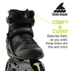 Rollerblade 072204001A110.5 Macroblade 110 3Wd Black/Lime 10.5