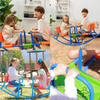 Kids Teeter Totter Outdoor Seesaw: Play - Children, Boys, Girls, Kid, Youth Ride On Toy Living Room, Lawn, Backyard, Playground