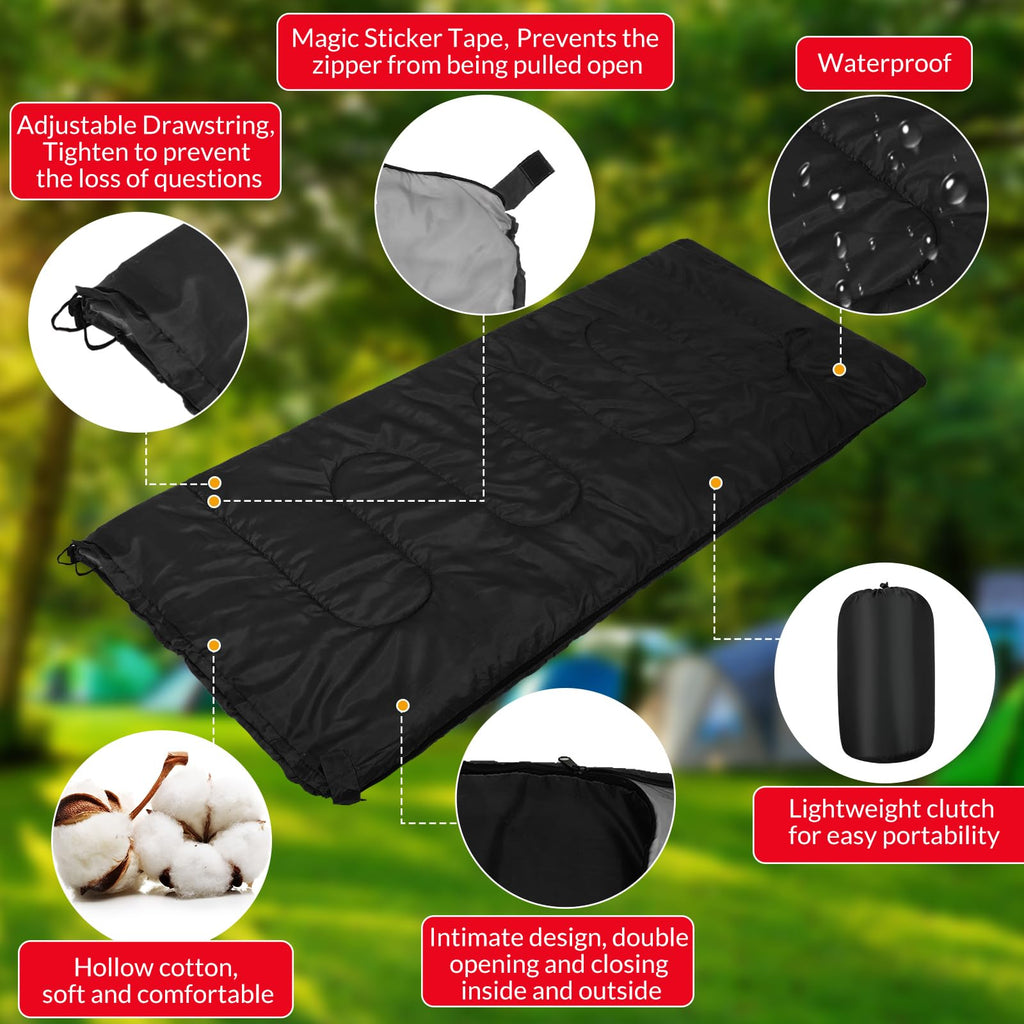 Macarrie 12 Pack Sleeping Bags For Adults Bulk Warm Cold Weather Kids Camping Sleeping Bags For Homeless Lightweight Waterproof