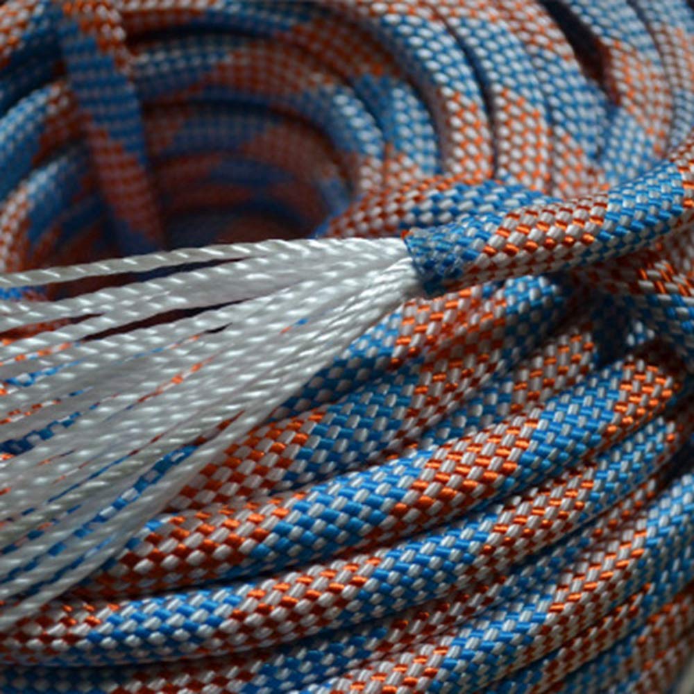 Desert & Fox Outdoor Emergency Rope,Camping Ropes Climbing Ropes Diameter 9Mm 10M/20M/30M/50M Wear Resistant High Strength Hikin