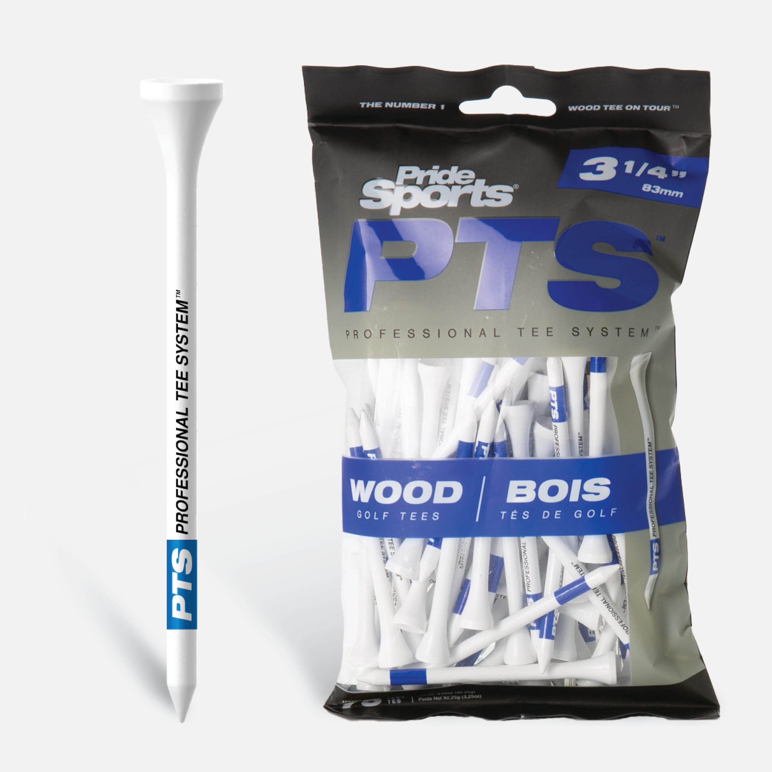 Pride Professional Tee System 75 Count, White